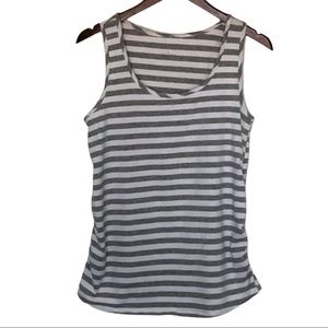 Flutter and Kick large maternity tank top striped